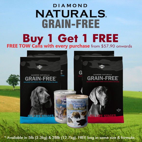 Diamond Naturals, Dog Dry Food, Grain Free, Buy 1 Get 1 FREE (2 Sizes)