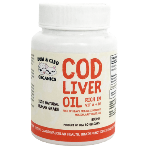 Dom & Cleo Organics, Dog and Cat Healthcare, Supplements, Cod Liver Oil