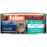 Feline Natural, Cat Wet Food, Beef & Hoki (2 Sizes, By Carton)