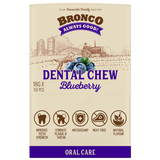 Bronco, Dog Hygiene, Oral & Dental Care, Dental Chew, Blueberry (By Carton)