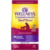 Wellness Complete Health, Dog Dry Food, Grain Free, Small Breed, Deboned Turkey, Chicken & Salmon Meal (2 Sizes)