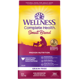 Wellness Complete Health, Dog Dry Food, Grain Free, Small Breed, Deboned Turkey, Chicken & Salmon Meal (2 Sizes)