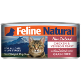 Feline Natural, Cat Wet Food, Chicken & Venison (2 Sizes, By Carton)