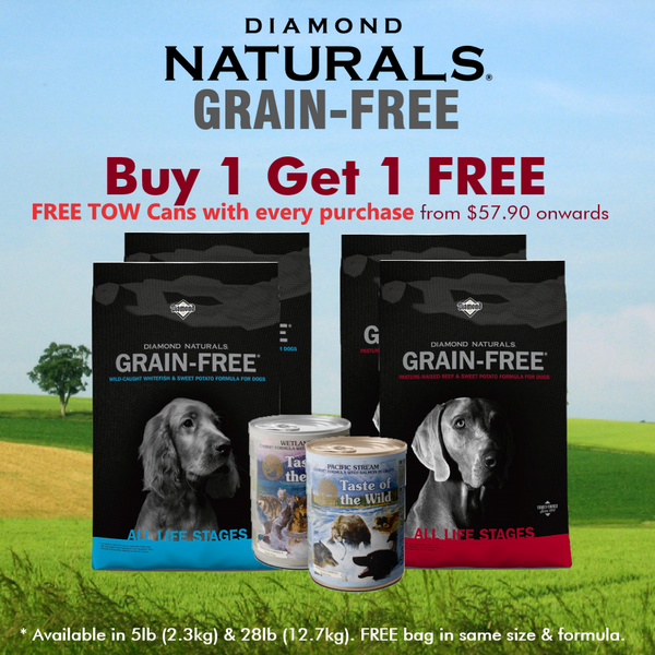 Diamond Naturals Dog Dry Food Grain Free Buy 1 Get 1 FREE 2 Sizes Natural Pet Store Singapore