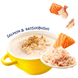 Moochie, Cat Wet Food, Creamy Broths, Salmon & Katsuoboshi (By Carton)