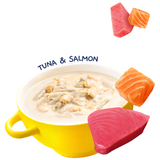 Moochie, Cat Wet Food, Creamy Broths, Tuna & Salmon (By Carton)