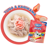 Moochie, Cat Wet Food, Meaty, Tuna & Kanikama Recipe in Jelly (By Carton)