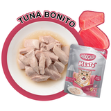 Moochie, Cat Wet Food, Meaty, Senior, Tuna Bonito in Jelly (By Carton)