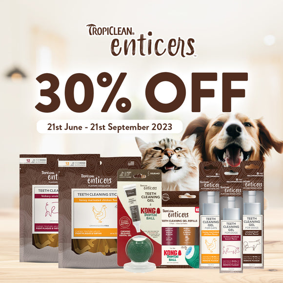 TropiClean, Dog & Cat Hygiene, Oral & Dental Care, Enticers Collection, 30% Off (6 Types)