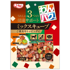 Q-Pet, Dog Treats, Wanpaku, Mix Cube