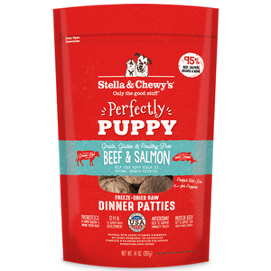 Stella & Chewy's, Dog Food, Freeze Dried, Dinner Patties, Puppy, Beef & Salmon
