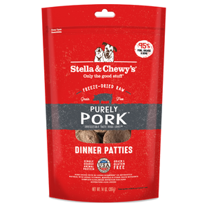 Stella & Chewy's, Dog Food, Freeze Dried, Dinner Patties, Purely Pork