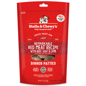 Stella & Chewy's, Dog Food, Freeze Dried, Dinner Patties, Remarkable Red Meat, Beef, Goat & Lamb