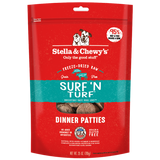 Stella & Chewy's, Dog Food, Freeze Dried, Dinner Patties, Surf & Turf, Beef & Salmon (2 Sizes)