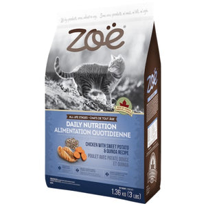Zoe, Cat Dry Food, Daily Nutrition, Chicken with Sweet Potato & Quinoa (2 Sizes)