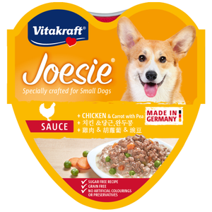 Vitakraft, Dog Wet Food, Joesie, Chicken, Carrot & Pea in Sauce (By Carton)