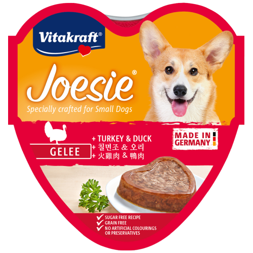 Vitakraft, Dog Wet Food, Joesie, Turkey & Duck in Jelly (By Carton)