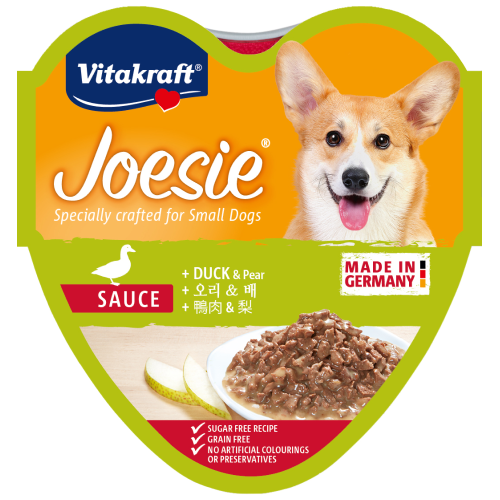 Vitakraft, Dog Wet Food, Joesie, Duck & Pear in Sauce (By Carton)