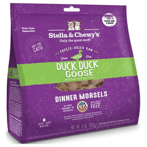 Stella & Chewy's, Cat Food, Freeze-Dried, Dinner Morsels, Duck Duck Goose (2 Sizes)