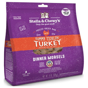 Stella & Chewy's, Cat Food, Freeze-Dried, Dinner Morsels, Tummy Ticklin’ Turkey (2 Sizes)