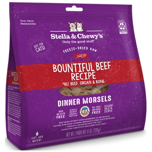 Stella & Chewy's, Cat Food, Freeze-Dried, Dinner Morsels, Bountiful Beef (2 Sizes)