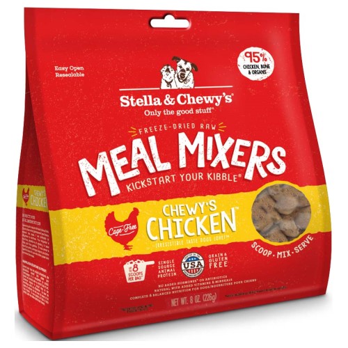 Stella & Chewy's, Dog Food, Meal Mixers, Freeze Dried, Chewy's Chicken (2 Sizes)