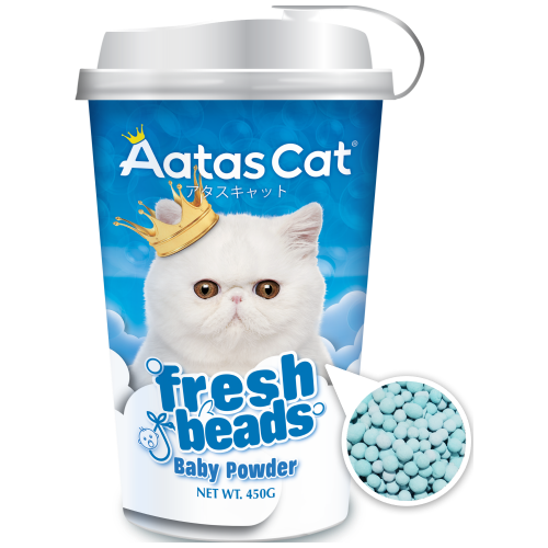 Aatas Cat, Cat Hygiene, Litter, Fresh Beads, Baby Powder