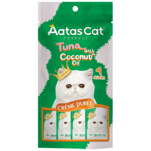 Aatas Cat, Cat Treats, Crème Purée, Tuna with Coconut Oil