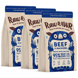 Raw Rawr, Dog Food, Freeze Dried, Balance Diet, Beef & Mackerel (2 Sizes)