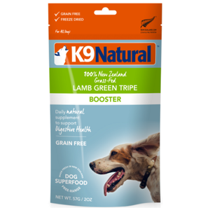 K9 Natural, Dog Food, Boosters, Freeze Dried, Lamb Green Tripe (2 Sizes)