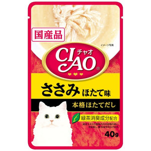 Ciao, Cat Wet Food, Creamy Soup Pouch, Chicken Fillet Scallop Flavour (By Carton)