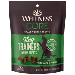Wellness Core, Dog Treats, Grain Free, Tiny Trainers, Lamb & Apple