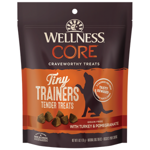Wellness Core, Dog Treats, Grain Free, Tiny Trainers, Turkey & Pomegranate
