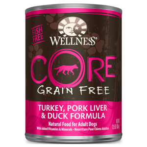 Wellness Core, Dog Wet Food, Grain Free, Pate, Turkey, Pork Liver & Duck