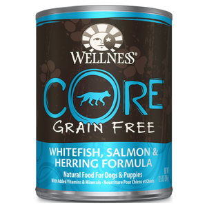 Wellness Core, Dog Wet Food, Grain Free, Pate, Salmon, Whitefish & Herring