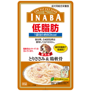 Inaba, Dog Treats, Low Fat Pouch, Chicken Fillet & Cartilage in Jelly (By Box)