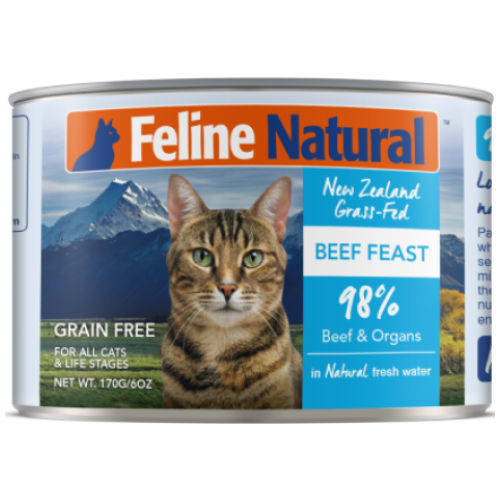 Feline Natural, Cat Wet Food, Beef (By Carton)