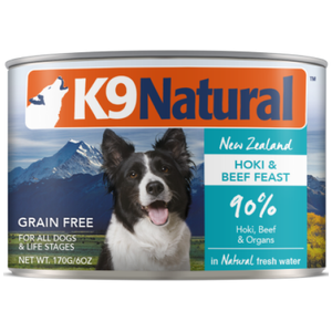 K9 Natural, Dog Wet Food, Hoki & Beef (By Carton)