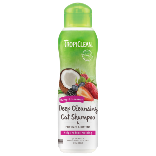 TropiClean, Cat Hygiene, Shampoos & Conditioners, Deep Cleansing Berry & Coconut Shampoo