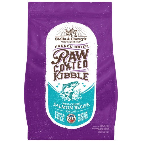 Stella & Chewy's, Cat Food, Freeze Dried Raw Coated Baked Kibble, Wild-Caught Salmon (2 Sizes)