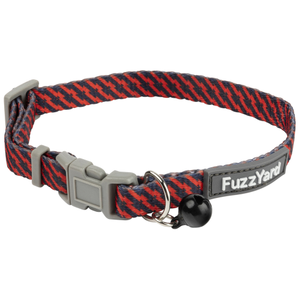 FuzzYard, Cat Accessories, Collars, Tabbytooth Red & Navy