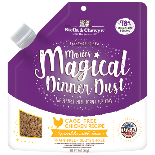 Stella & Chewy's, Cat Food, Meal Mixers, Freeze Dried, Marie's Magical Dinner Dust, Cage-Free Chicken