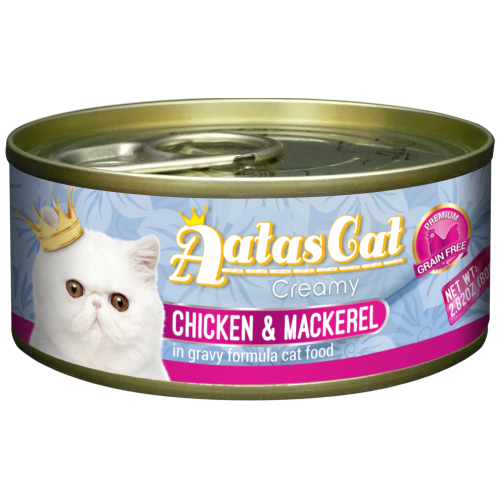 Aatas Cat, Cat Wet Food, Creamy Chicken & Mackerel (By Carton)