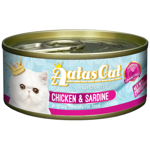 Aatas Cat, Cat Wet Food, Creamy Chicken & Sardine (By Carton)