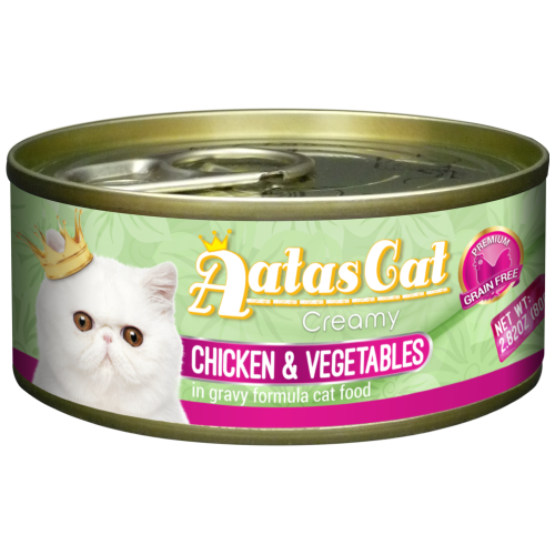 Aatas Cat, Cat Wet Food, Creamy Chicken & Vegetables (By Carton)