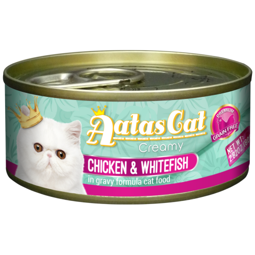 Aatas Cat, Cat Wet Food, Creamy Chicken & Whitefish (By Carton)