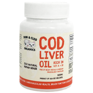 Dom & Cleo Organics, Dog and Cat Healthcare, Supplements, Cod Liver Oil