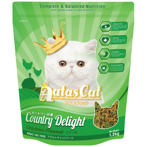 Aatas Cat, Cat Dry Food, Country Delight, Chicken (2 Sizes)