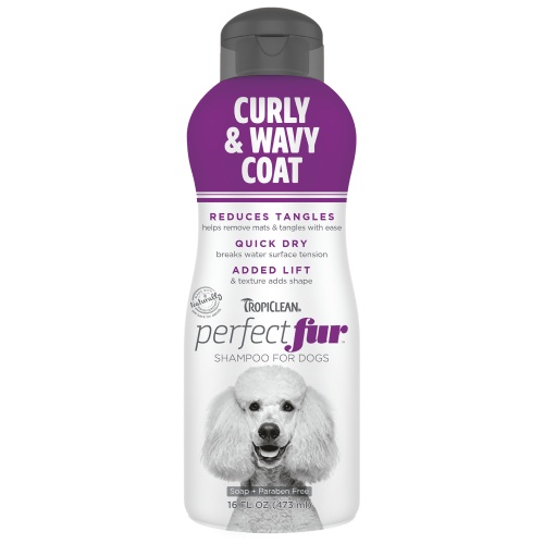 TropiClean, Dog Hygiene, Shampoos & Conditioners, PerfectFur Curly & Wavy Coat Shampoo for Dogs