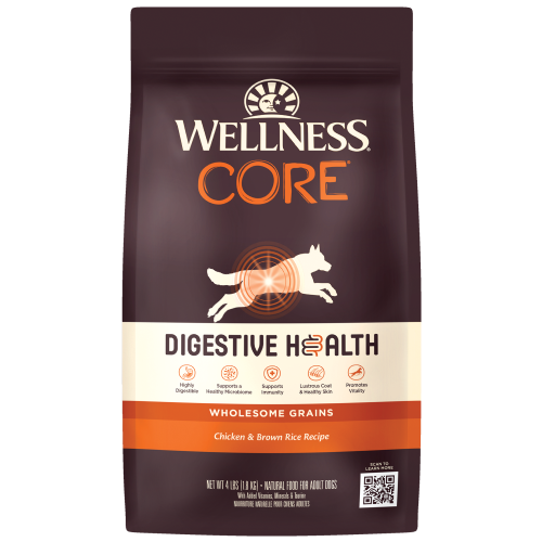 Wellness Core, Dog Dry Food, Digestive Health, Chicken & Brown Rice (2 Sizes)